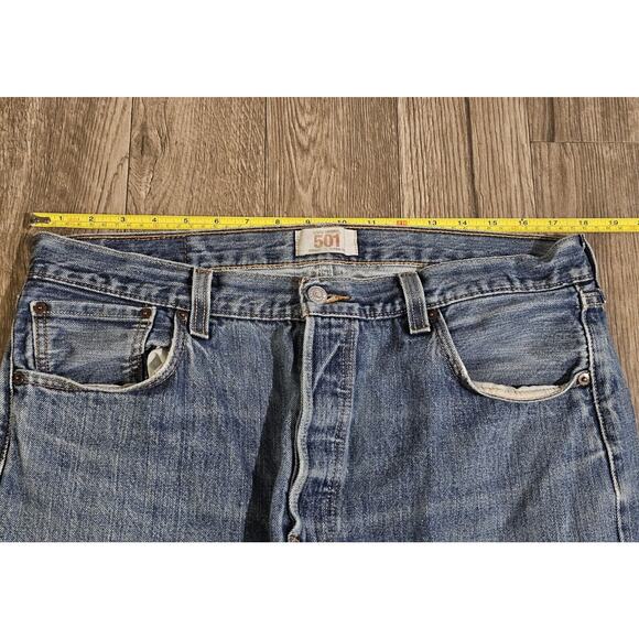 Vintage 90s Levis 501 XX Jeans Mens 36x28 (36x32 Tag) Straight Button Fly Y2K - Picture 11 of 14